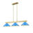 Caine 3 - Light Steel Dimmable Linear Chandelier-94484123