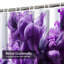 Rideau de douche imperméable mauve, rideaux de douche pour la salle de bain avec 12 crochets-130017081