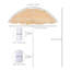 Parasol de plage inclinable 6 pi-26006039