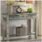 Antique Grey and Teal 3-drawer Console Table