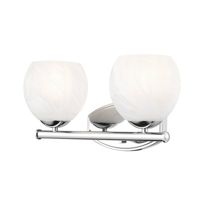 Novalie 16 inch Chrome 2 Light Vanity