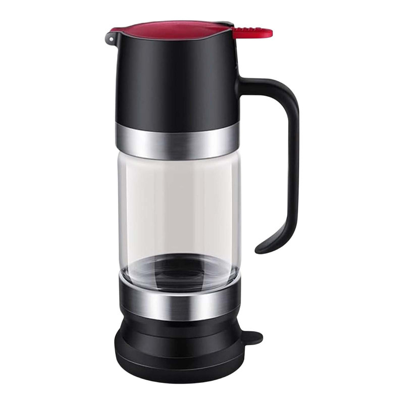 Distributeur de gouttes d'eau en verre à haute teneur en borosilicate, Black