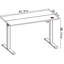 Jeetram Adjustable Metal Base Standing Desk-1893481708
