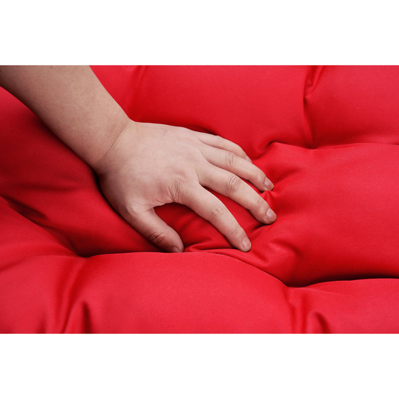 Balancelle de véranda Camerone, Rouge, Gris foncé