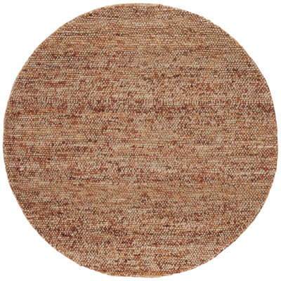 Ellman Hand Woven Jute/Wool Rug in Brown