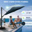 Parasol en porte-à-faux 132 po avec Sunbrella Lauber-261849329-261849330