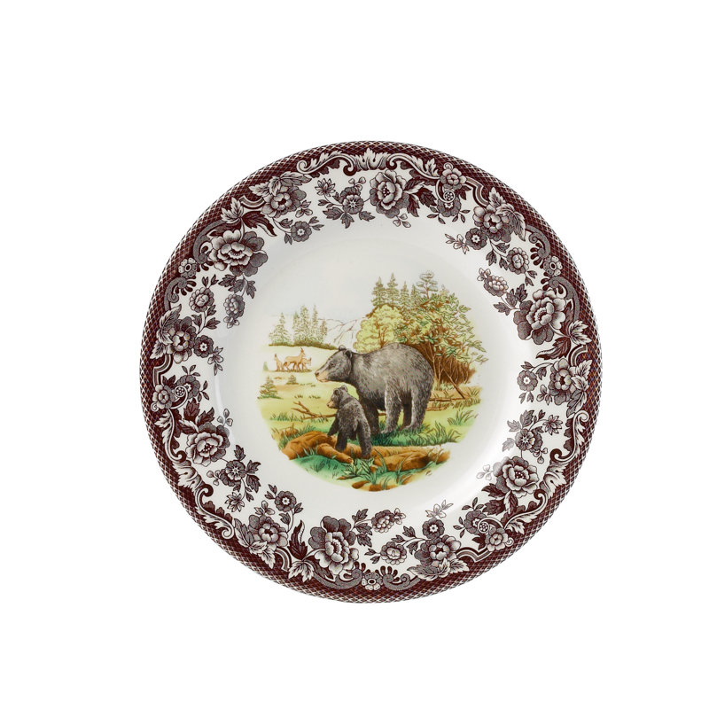 Assiette à salade 8 po Spode Woodland