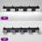  5-Light Matte Black Bathroom Vanity Light With Crystal Glass Shades, LED Wall Sconce Lighting For Bathroom Mirror
