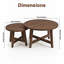 Ensemble de 2 tables basses gigognes-776795982