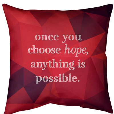 Coussin de sol pierres précieuses choisissez Hope