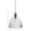 Pendentif Carina, 35,5 cm (14 po) en verre côtelé transparent