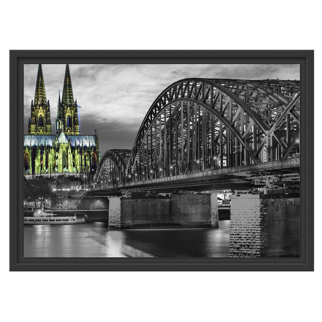 Gerahmtes Wandbild schÃ¶ne HohenzollernbrÃ¼cke