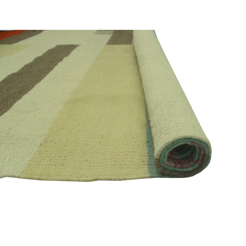 Drago Wool Striped and Geometric Indoor Rug