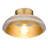 Duley Glass Metal Flush Mount-87614683