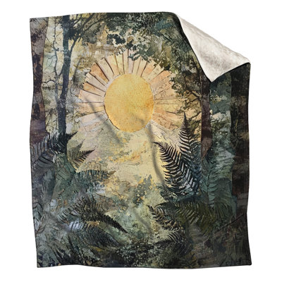 Sunlight Through Ferns Blankets