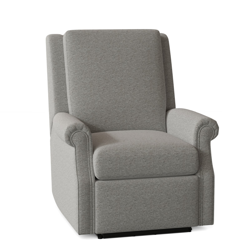 Roll Arm 32.5" Wide Standard Recliner, Manual, Swivel Glider, 9953 Pewter