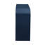 Armoire réglable à rayures bleu marine - pour l'organisation du salon moderne à 4 portes qui rehausse le sous-sol