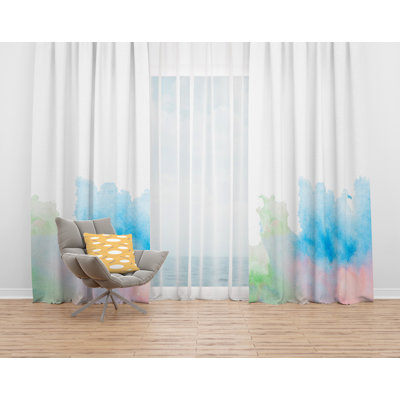 Semi Sheer Curtain Pair