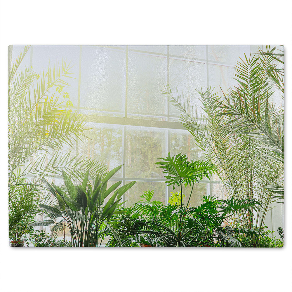 plants in botanical gardens Designer Glass Chopping Board