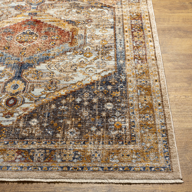 Tapis oriental rouille Hoefer, Rectangle 3 pi x 5 pi