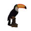 Figurine toucan on souches