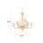 Bliss 6 - Light Candle Style Chandelier