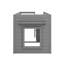 Lit mezzanine simple avec armoire et tablette-521666152