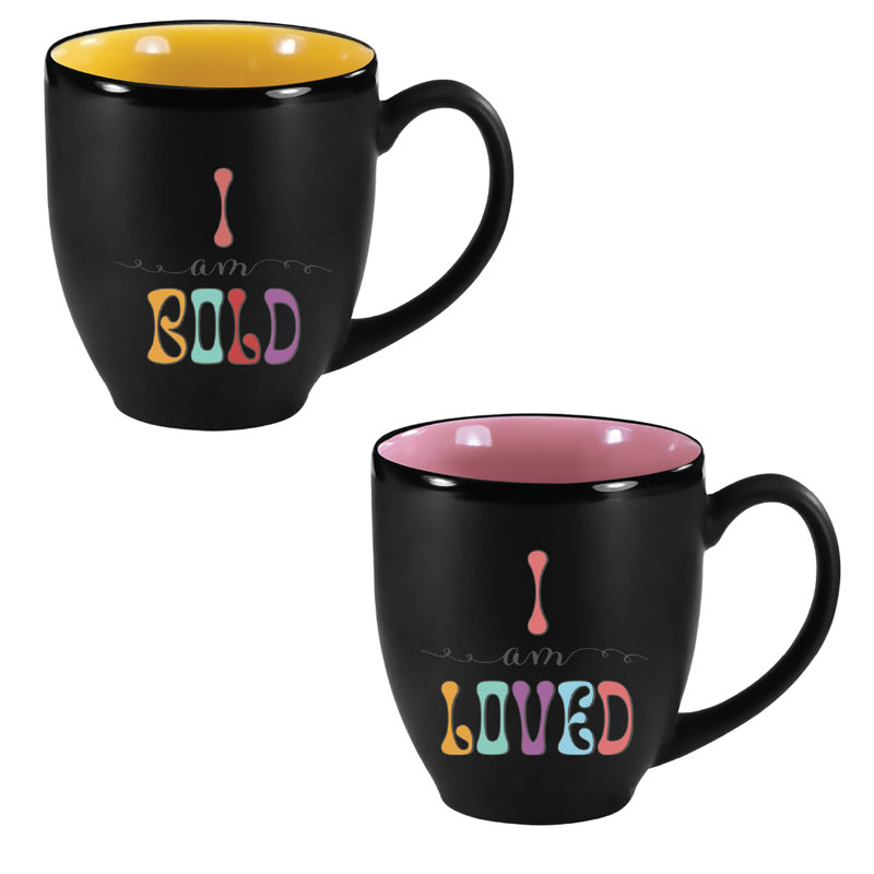 I Am Bold 16 oz Bistro Mug 2 Piece Set
