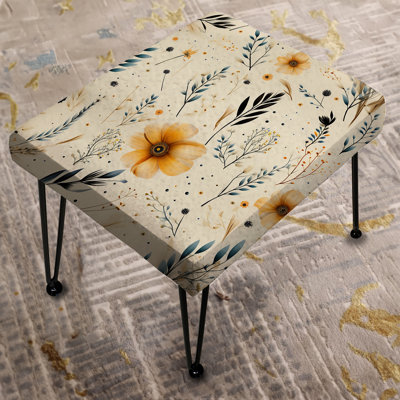 Nomadic Whispers Boho Pattern - Geometric Rectangle Ottoman