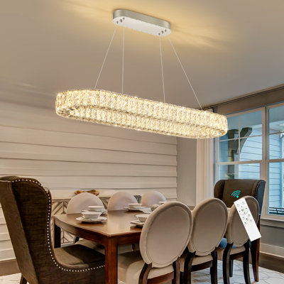 40 inch Long Modern Chandelier for Dining Room