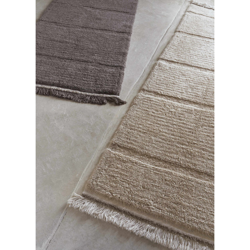 Sheep Of The World Hand Tufted Wool Area Rug in Sheep Brown, Runner 2'7" x 7'6"