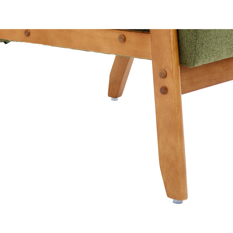 Fauteuil capitonné de 25,35 pouces de largeur, Vert