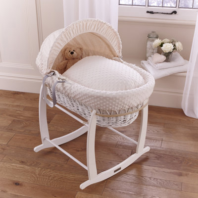 Waffle Wicker Moses Basket