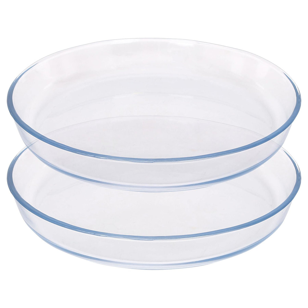Argon Tableware Round Glass 2 Piece Baker Bakeware Set