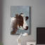 Vache sur métal galvanisé - peinture sur toile tendue-1307923253