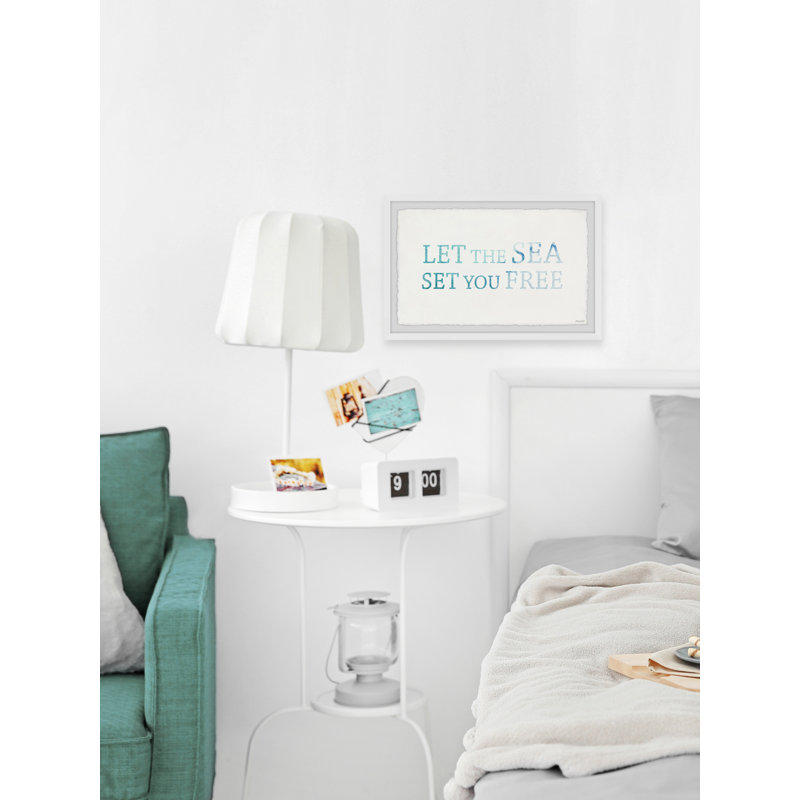 Let The Sea Set You Free by Marmont Hill - Single Picture Frame Print, 20 cm H x 30 cm W x 3.81cm D