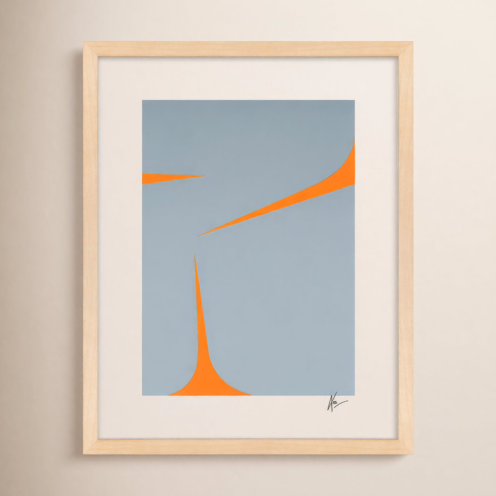 Dael "Clouds 1" Print by Lee Lessem, Beige, 40" W x 50" H