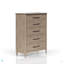 Commode 5 tiroirs finition sable