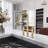 Sleek 2-Handle Bridge Kitchen Faucet with Three Function Pull-Down Sprayhead 1.8 GPM-90614346