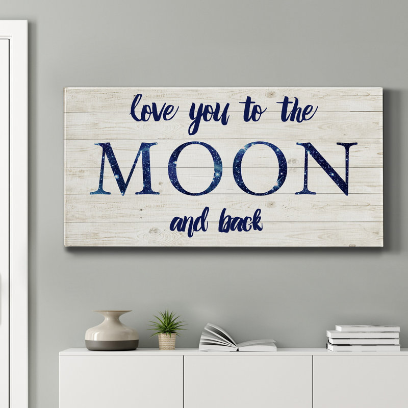 Lune et dos - reproduction sur toile tendue, H 24 po x l 12 po x P 1 po