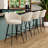 Upholstered Counter Stool With Metal Frame-749940459-749940457