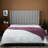 Lucid Wingback Upholstered Headboard with Tufted Channels, 56.75-Inch Height Headboard, King/California King, Light Gray-288469931-288469928