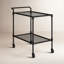 Isabellina Metal and Glass Bar Cart