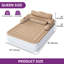 Matelas gonflable 18 po avec tête de lit Ivy Bronx-209281578-209281577