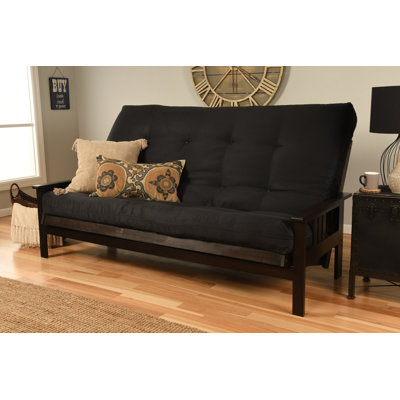 Johnte Queen 86" Futon Frame and Mattress
