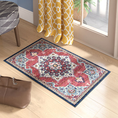 Tapis oriental bleu / rouge Oriental