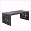 47.2" Rustic Carved Wood Coffee Table-688242338