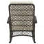 Chaise berçante en crème et noir