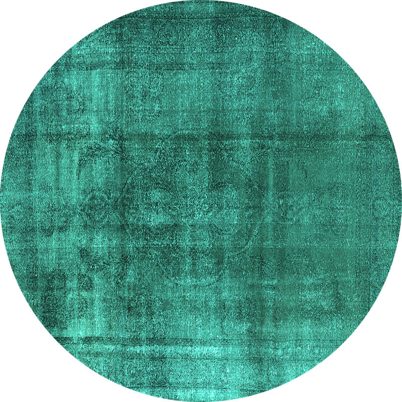 Fraukje Performance Abstract Indoor Rug, Round 6'