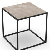 Villa Square End Table With White Agate Top